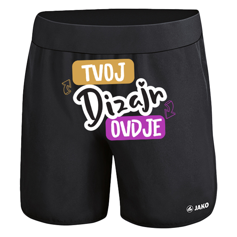 Tisak na Ženske Kratke Hlače za Trčanje JAKO Short RUN 2.0 - puppynator.hr