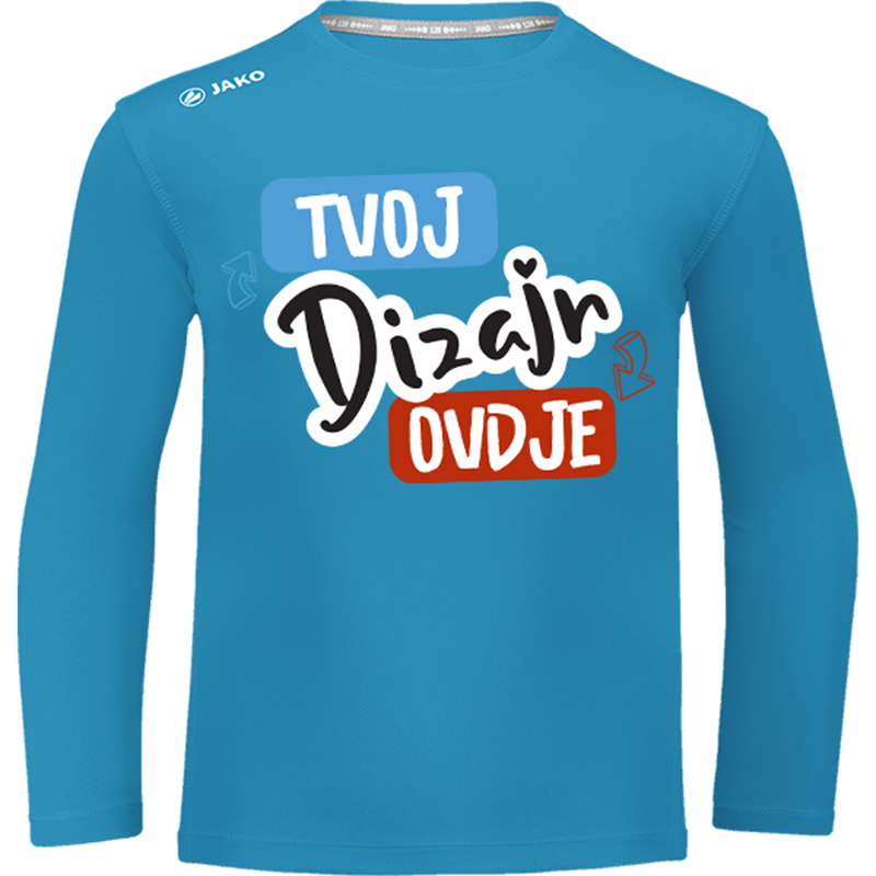 Tisak na Dječju Majicu za Trčanje JAKO RUN 2.0 – Dugi Rukav - puppynator.hr