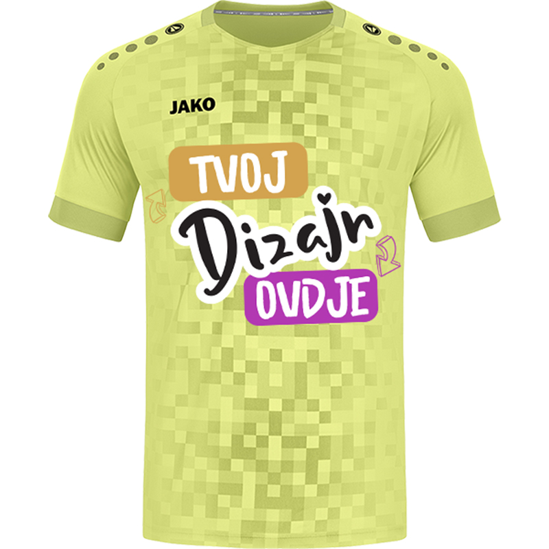 Dizajnerski Tisak na Nogometnoj Majici JAKO Pixel KA - puppynator.hr