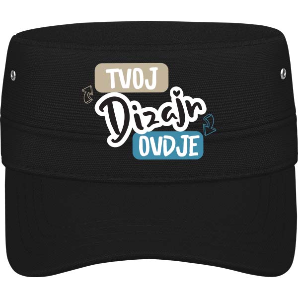 Military Kapa s Tiskom Logom, Natpisom i Slikom