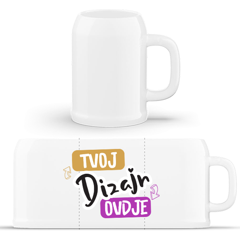 Klasična Čaša za Pivo s Tiskom po Želji Online - puppynator.hr