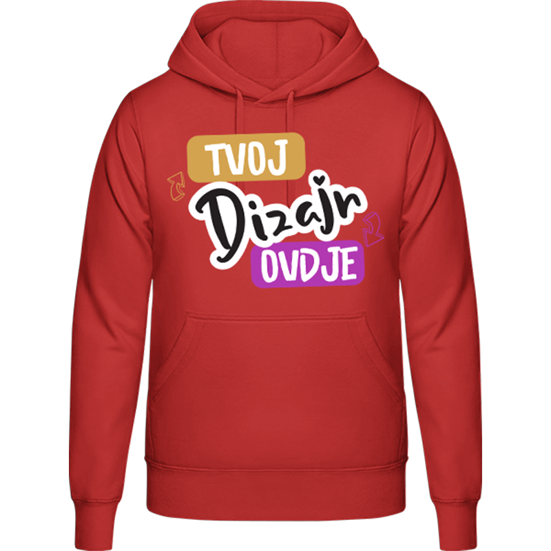 Duksa s Kapuljačom s Tiskom i Klokan Džepom Gildan - puppynator.hr