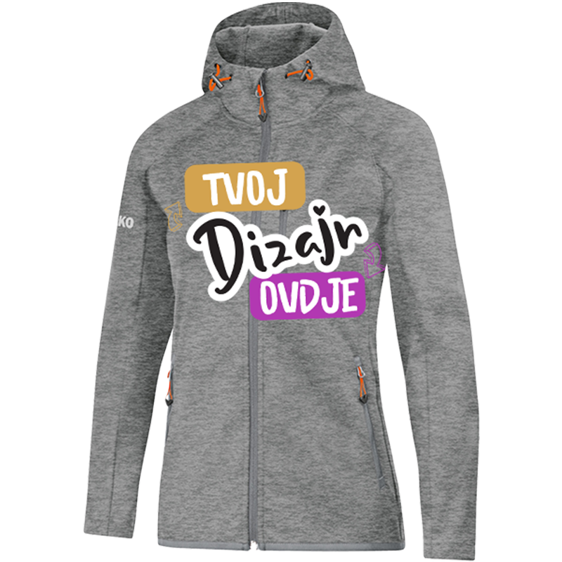 Tisak na Žensku Softshell Jaknu JAKO s Kapuljačom - puppynator.hr