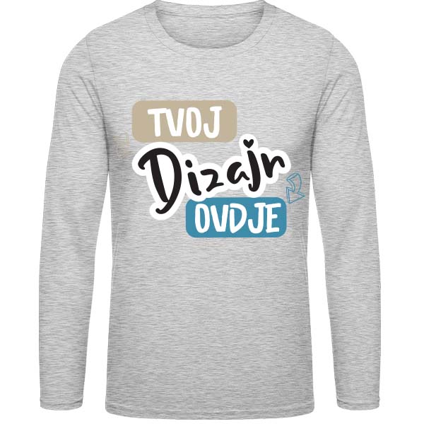 Majica s Dugim Rukavima s Tiskom po Želji