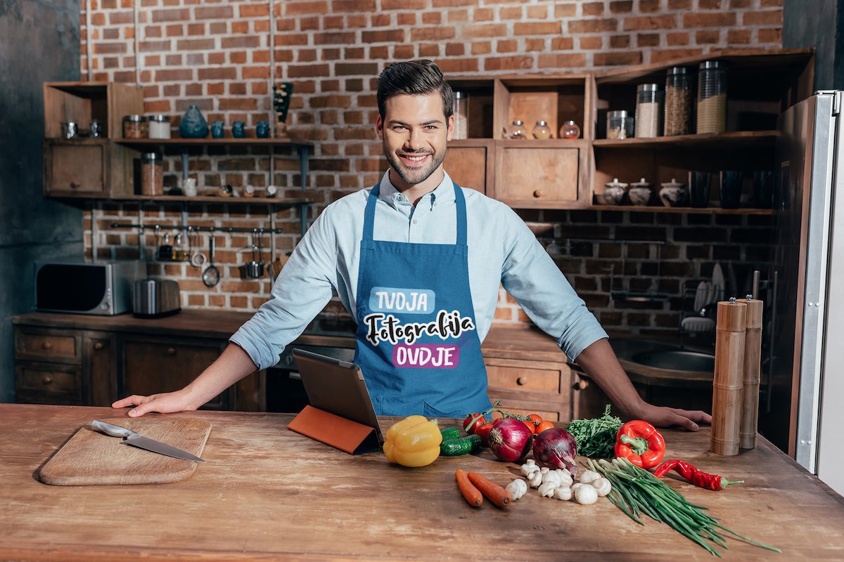 Fotopoklon za dečka i pregača s fotografijom na puppynator.hr