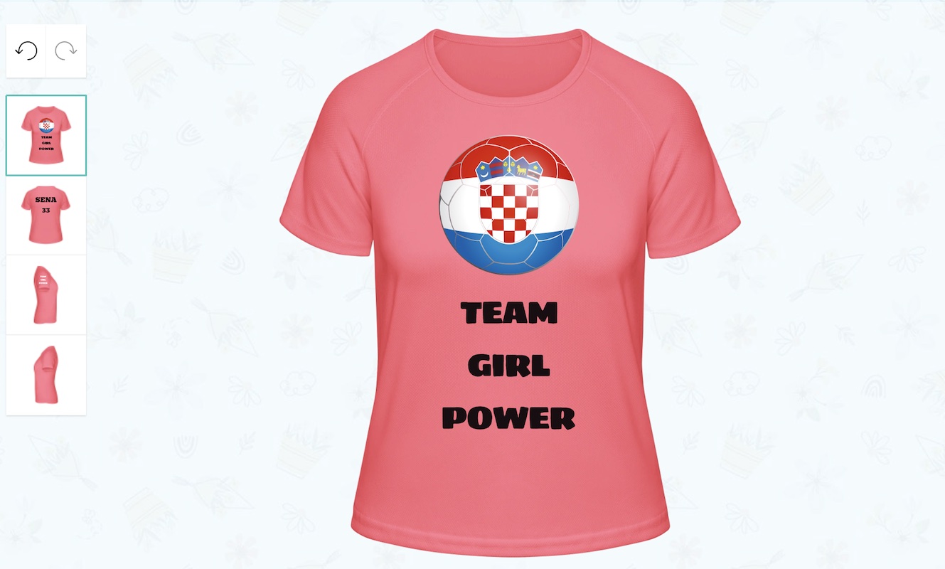 Kreiranje prvog dresa - dodavanje imena i broja na dres