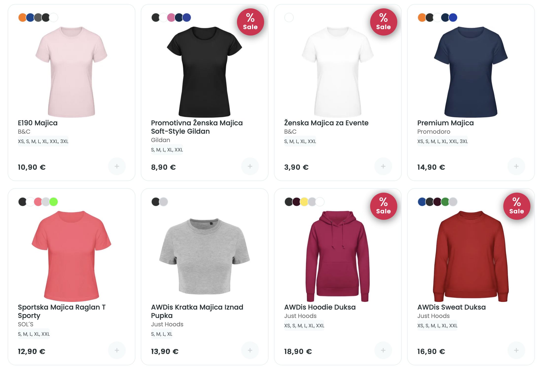 Odaberi iz ponude proizvoda za tisak