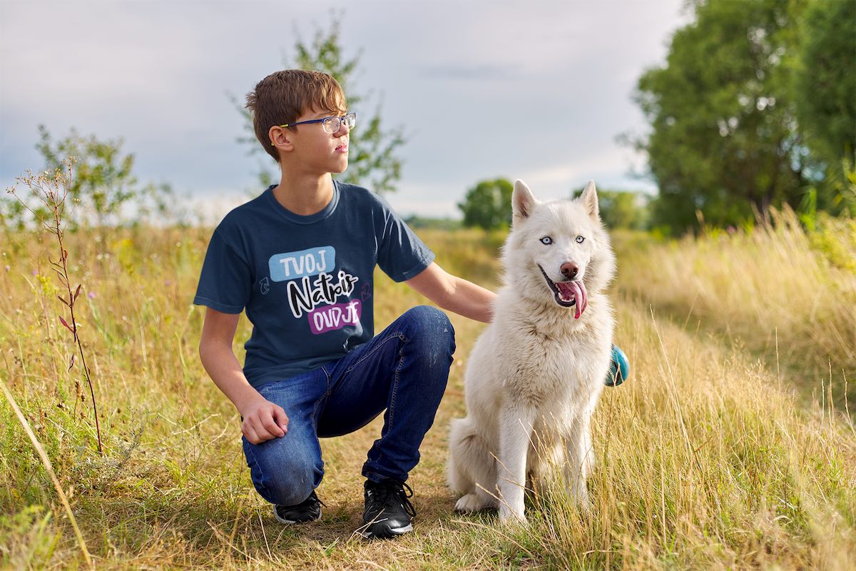 Majica sa psom i natpisom - puppynator.hr