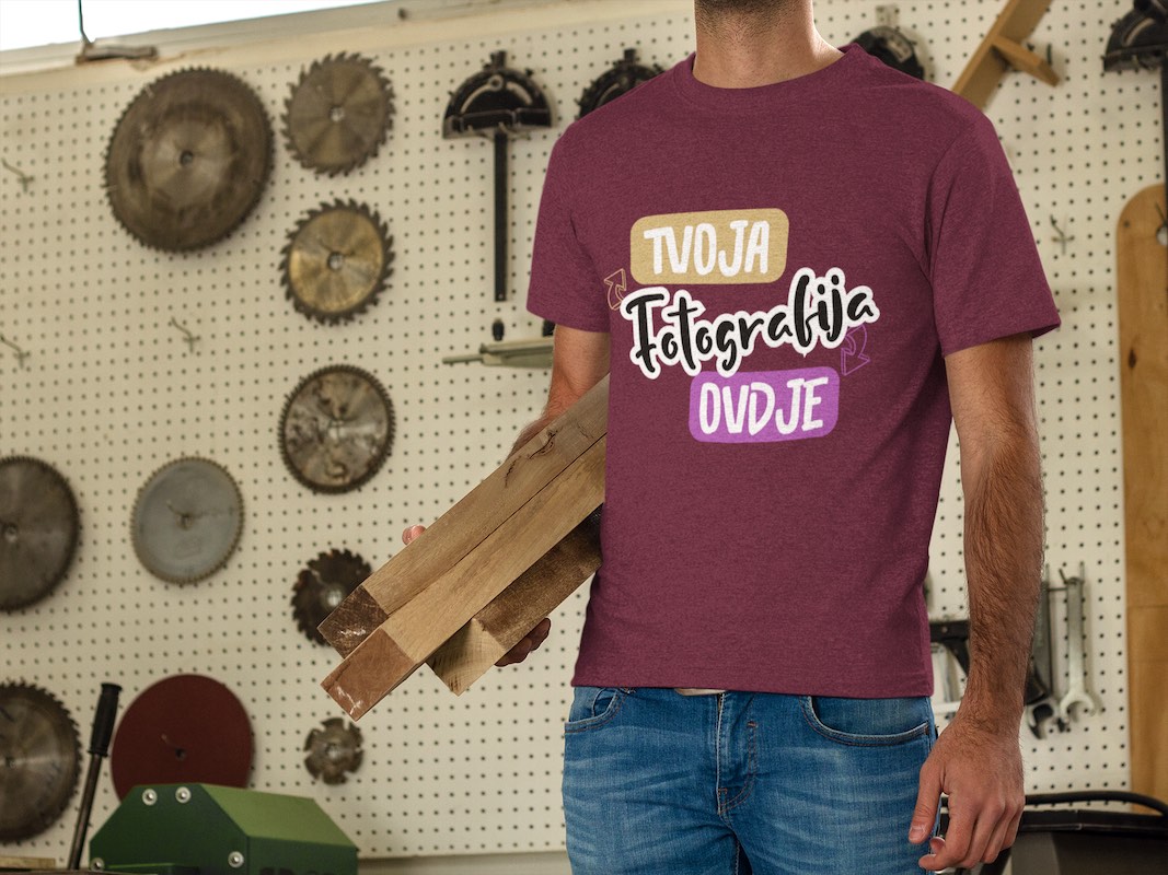 Majica za majstore s fotografijom po želji- puppynator.hr