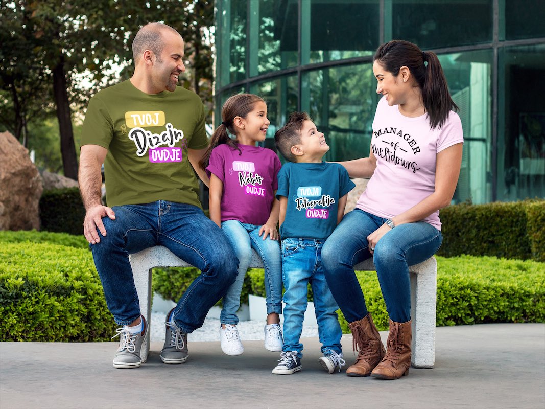 Obiteljska majica za mamu i kćer - puppynator.hr