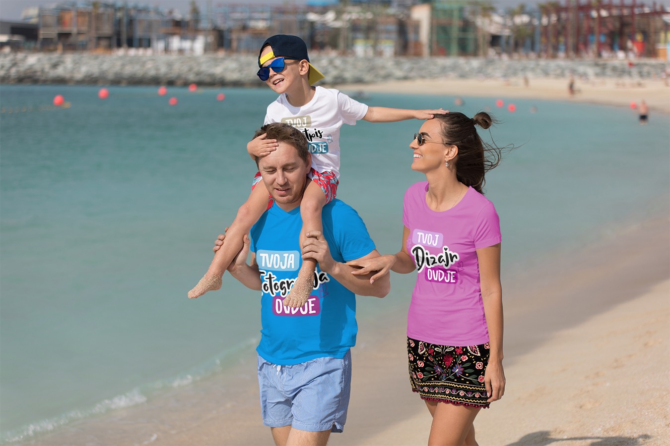 Obiteljske majice za plažu za odmor - puppynator.hr