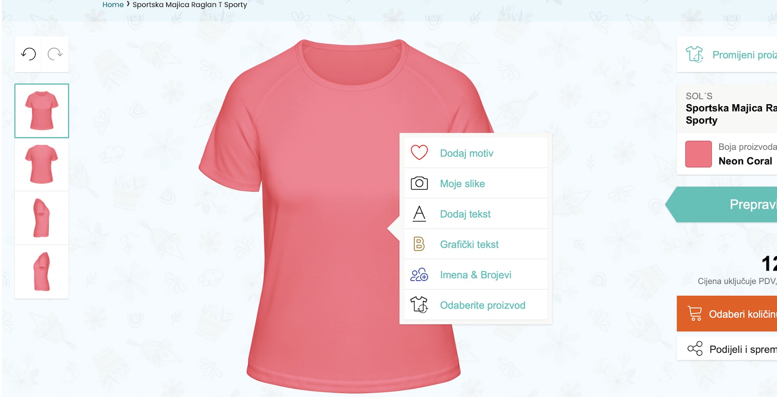 Odaberi boju i dizajn timskog natpisa