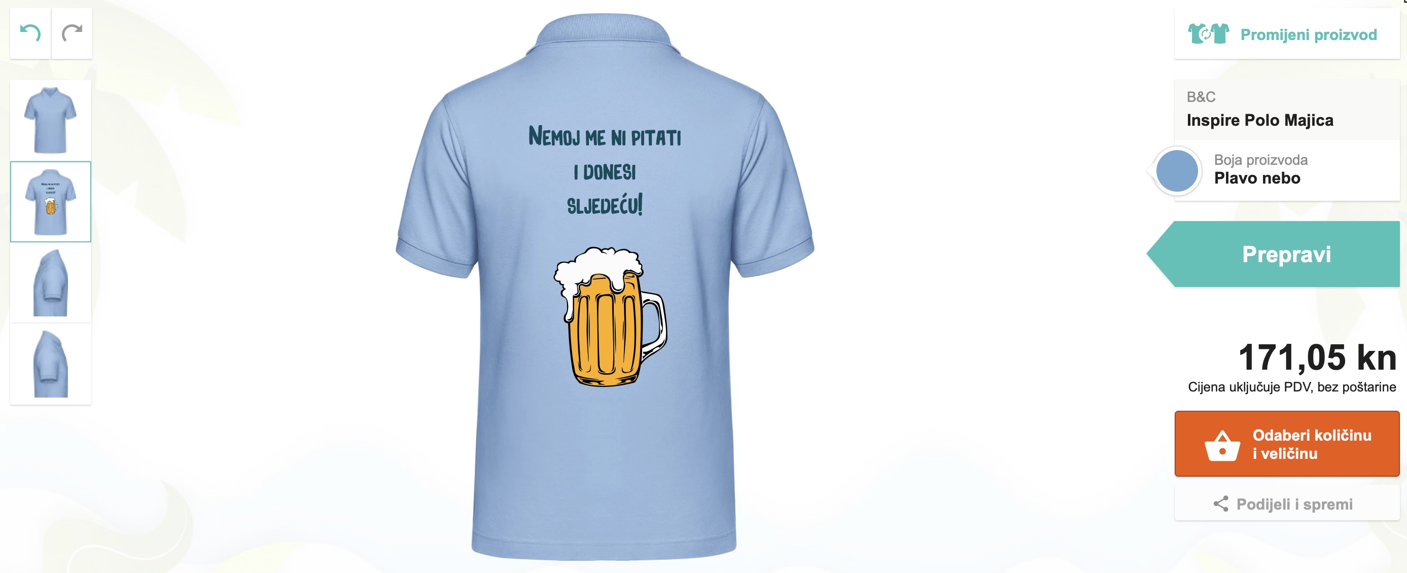 Pivska majica s tiskom kao poklon za muškarca - puppynator.hr