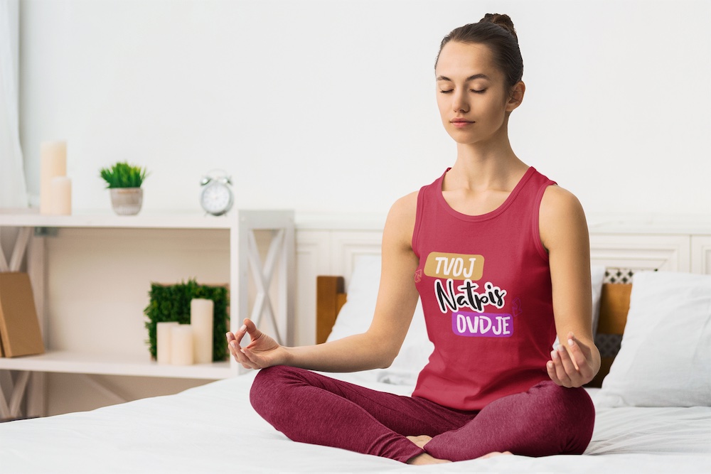 Potkošulja za jogu s tiskom na puppynator.hr