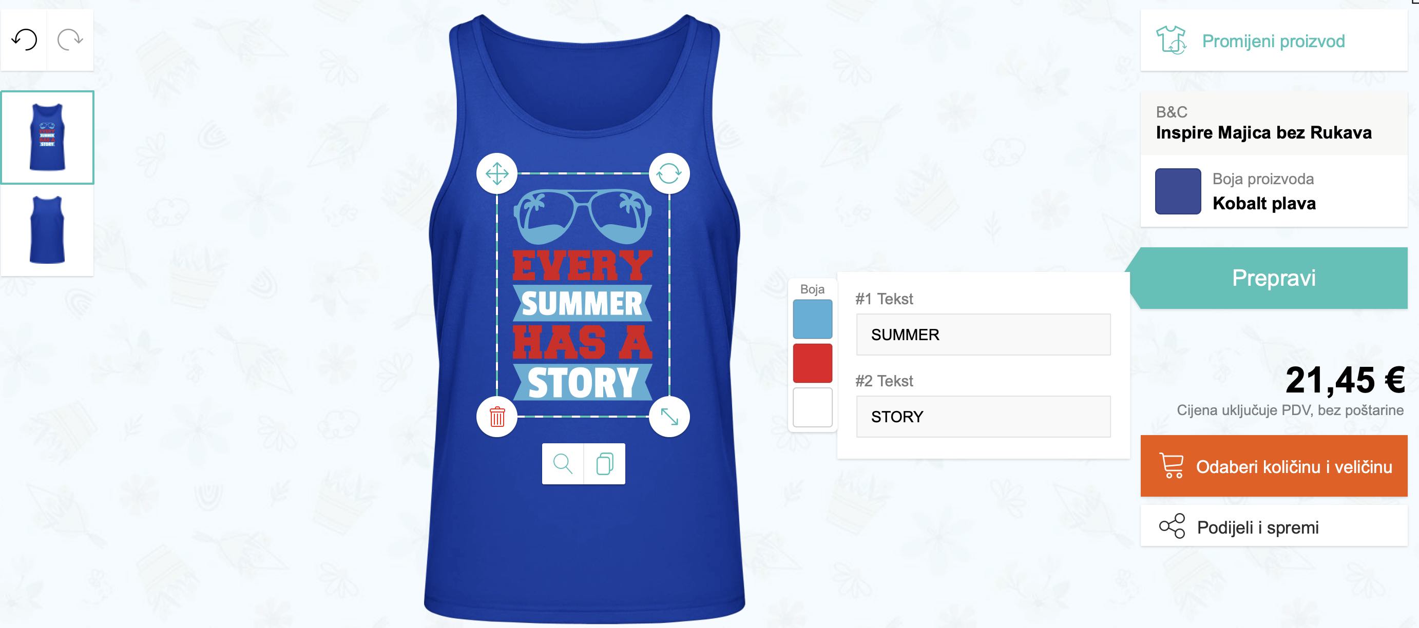 Primjer kako dizajnirati motiv na Puppynatoru