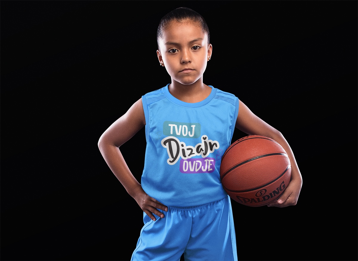 Dječja sportska majica bez rukava s tiskom - puppynator.hr