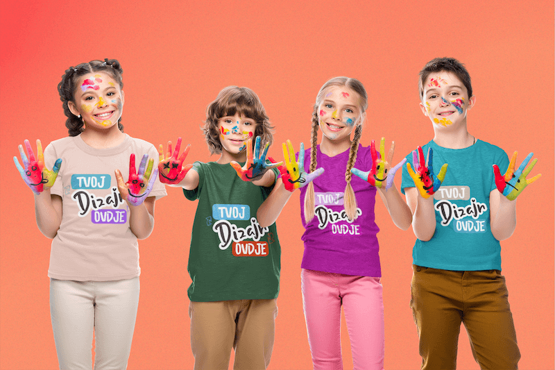 Dječja majica s tiskom za interesne grupe i sport - puppynator.hr