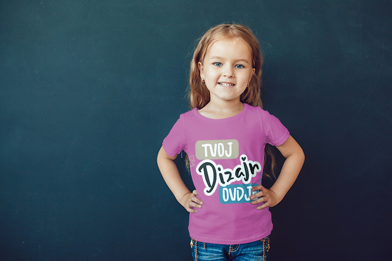 Tisak na dječje majice i odjeću s natpisom, slika - puppynator.hr