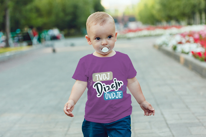 Majice za bebe s tiskom po želji - puppynator.hr
