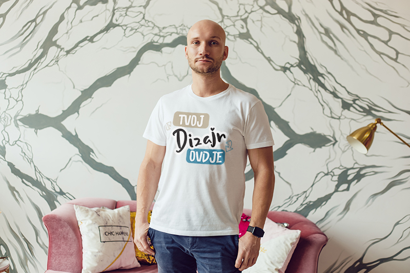 Muška radna majica za print - puppynator.hr