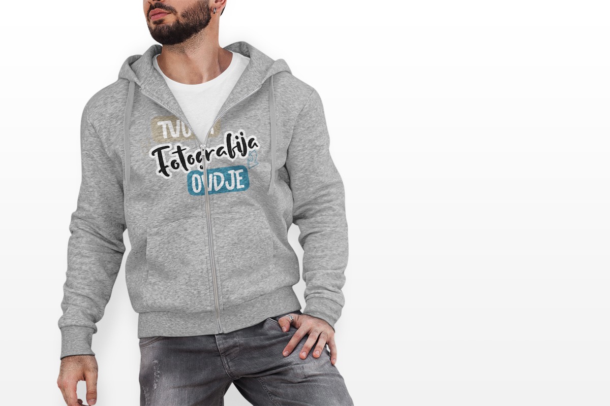 Tisak na mušku duksericu - puppynator.hr