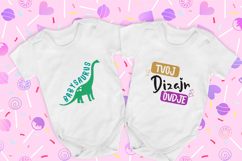 Dječji bodi s tiskom za blizance - puppynator.hr