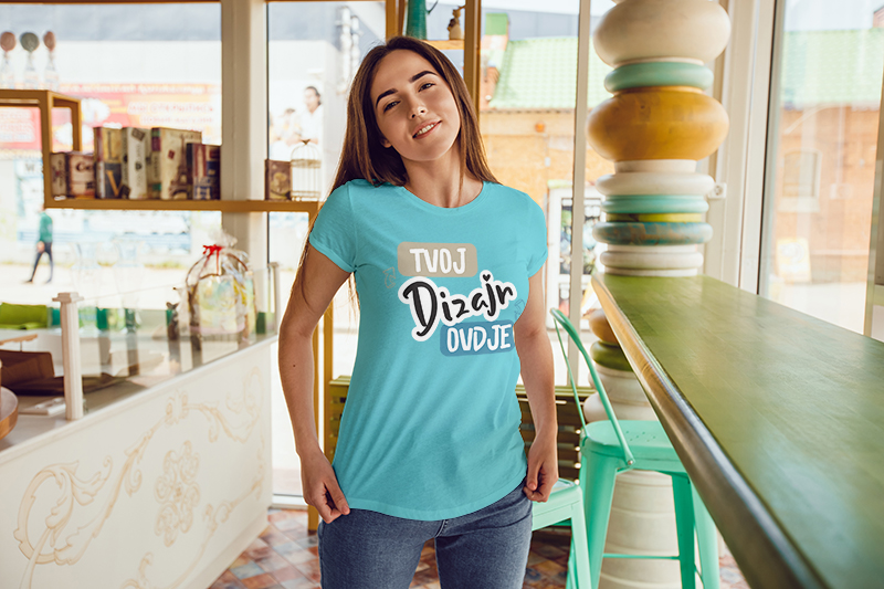 Tisak na majicu za dame za posao – majice tvrtke - puppynator.hr